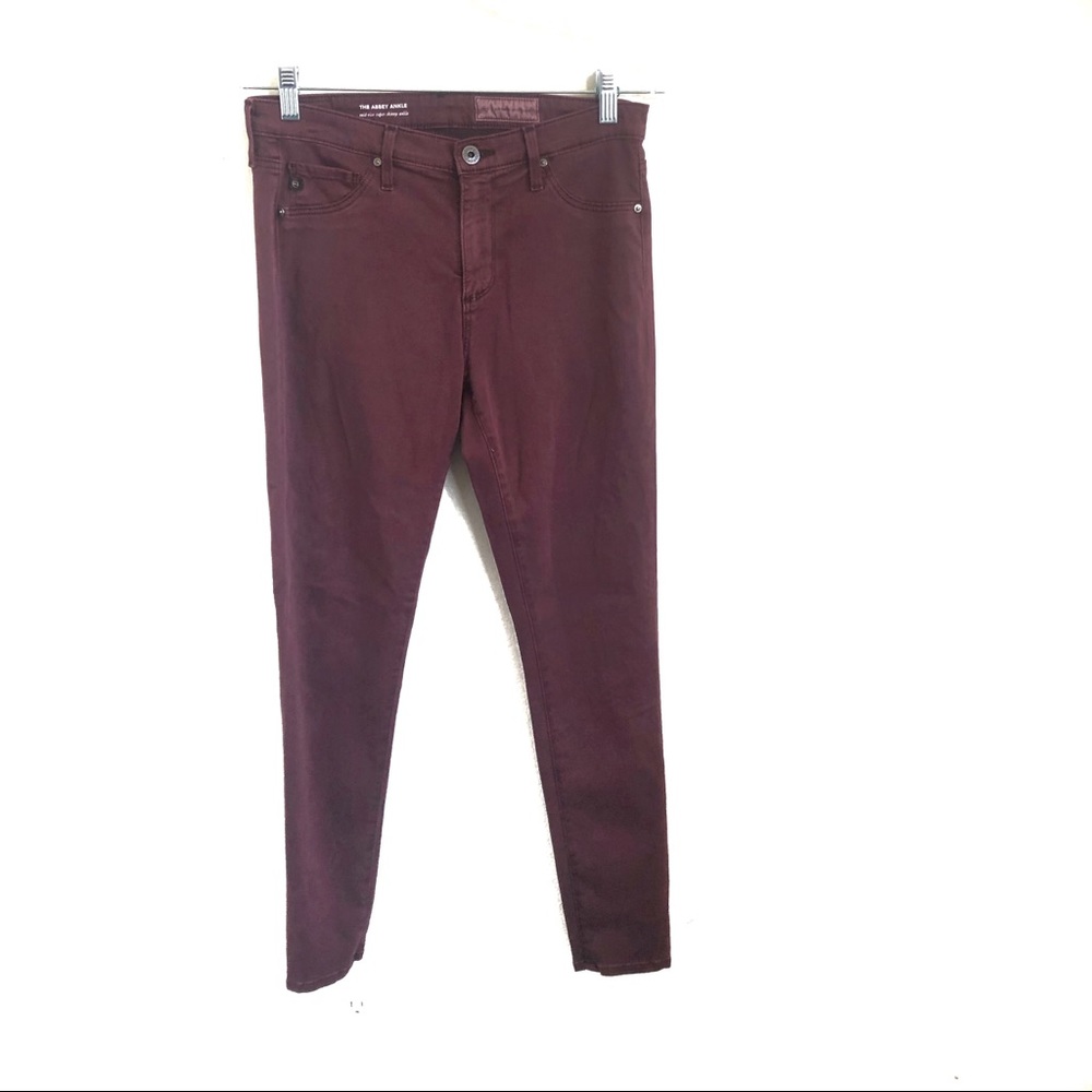 Anthropologie AG Maroon Jeans
